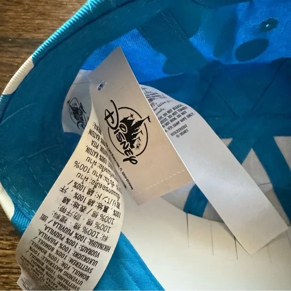 Disney Parks Blue Polka Dot Steamboat Minnie Ears Daisy Flower Baseball Hat NWT - Picture 5 of 5